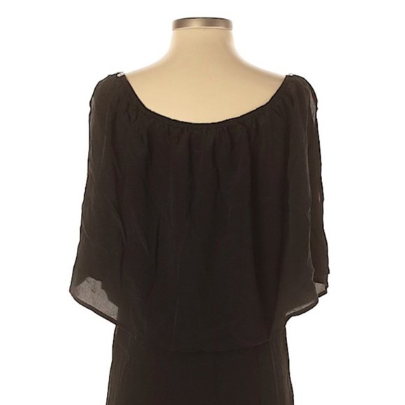Indah | Cold Shoulder Silk Little Black Dr… - Picture 3 of 5